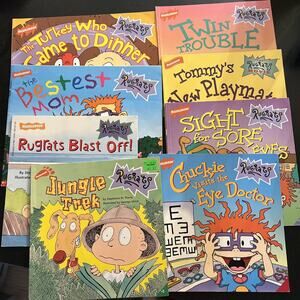 Lot of 8 Vintage Rugrats Nickelodeon Books